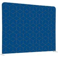 SHOWDOWN EU Raumteiler Aluminium Blau 1.500 x 1.500 x 450 mm