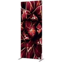 Cloison de séparation SHOWDOWN Deco Aluminium Rouge 870 x 450 x 2020 mm