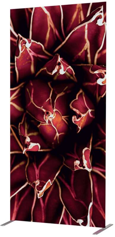 SHOWDOWN Deco Raumteiler Aluminium Rot 1.020 x 450 x 2.020 mm