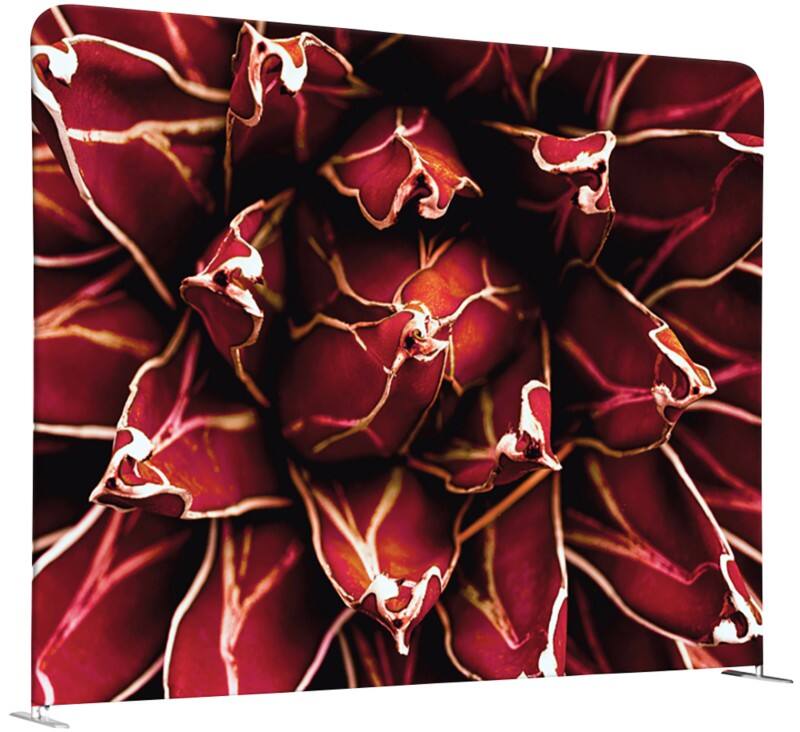 Cloison de séparation SHOWDOWN EU Aluminium Rouge 1500 x 450 x 1500 mm