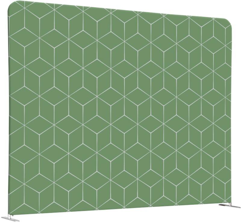 Cloison de séparation SHOWDOWN EU Aluminium Vert 1500 x 1500 x 450 mm