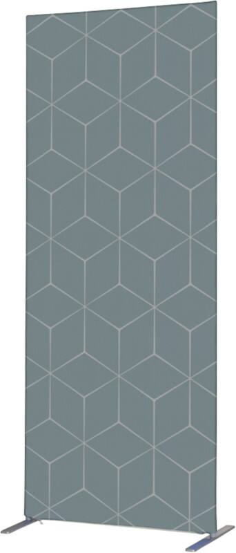 Cloison de séparation SHOWDOWN Deco Aluminium Gris 1020 x 450 x 2020 mm