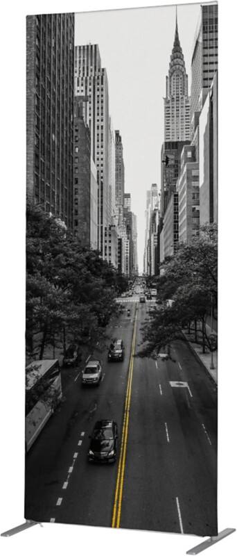 Cloison de séparation SHOWDOWN Deco Aluminium Noir 870 x 450 x 2020 mm