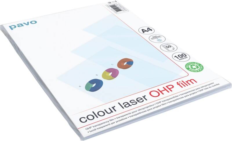Transparent pour rétroprojecteur Colour Laser OHP A4 21 x 29.7 cm 50 unités