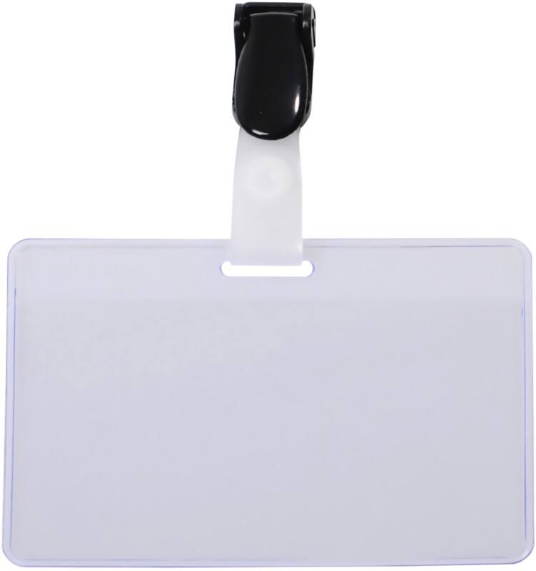 Badge nominatif Pavo Clip 9 x 6 cm 50 Unités 