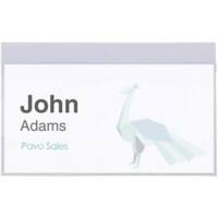 Badge nominatif Pavo Avec épingle 54 x 90 mm 50 unités