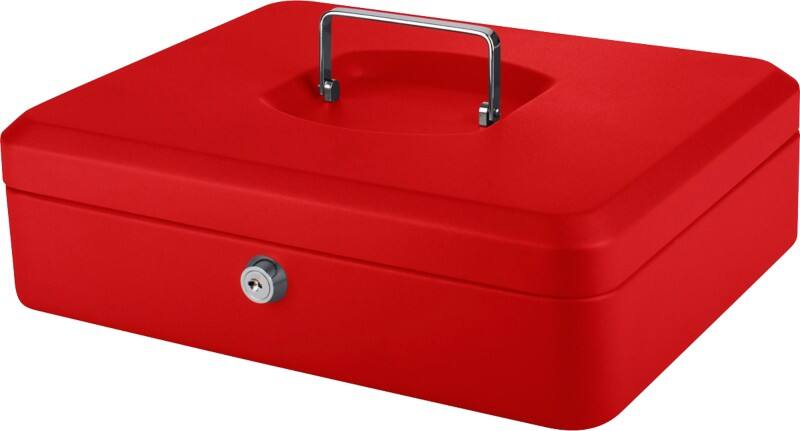 Caisse Pavo Money Manager Serrure à clé 300 x 250 x 88 mm Rouge