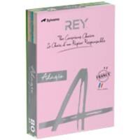 Papier couleur A4 Rey Adagio Assortiment 80 g/m² 5 x 100 feuilles