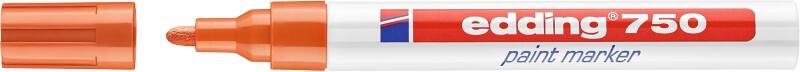 edding 750 Lackmarker Permanent Orange Medium Rundspitze 4 mm