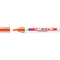 Marqueur peinture edding 750 Permanent Orange Moyen Ogive - 4 mm