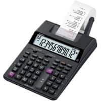 Calculatrice imprimante Casio 12 chiffres Noir AC, Batterie HR-150RCE