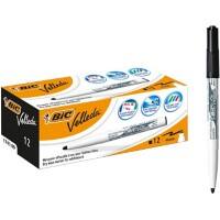 BIC Whiteboard-Marker 1741 Rundspitze 1,4 mm Schwarz 12 Stück