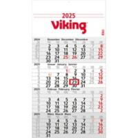 Calendrier Viking 2026 Allemand, Anglais, Français 30 (L) x 56 (H) cm Blanc