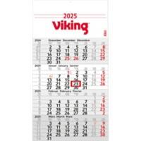 Viking Kalender 2025 Deutsch, Englisch, Französisch 30 (B) x 56 (H) cm Weiss