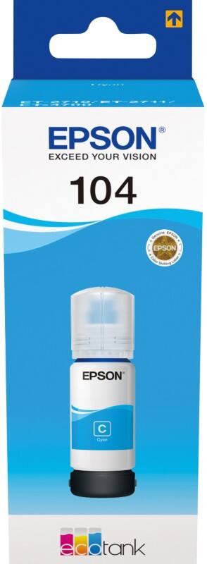 Epson 104 Original Tintenpatrone C13T00P240 Cyan