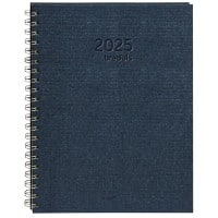 Brepols Buchkalender 2025 A4 1 Woche / 2 Seiten Deutsch, Englisch, Französisch, Italienisch, Niederländisch, Spanisch Blau