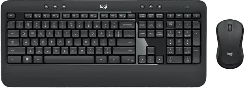 Clavier et souris Advanced Logitech Sans fil QWERTZ Noir MK540