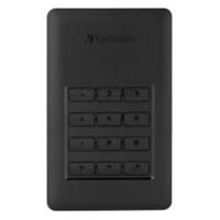 Verbatim 1 TB Externe Festplatte HDD Store'n'Go Secure USB 3.1 Schwarz, Silber