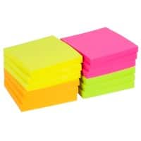 Viking Haftnotizen 76 x 76 mm Farbig assortiert Neon 12 Blöcke à 100 Blatt