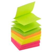 Z-Notes Office Depot Assortiment fluo 76 x 76 mm 6 Blocs de 100 Feuilles