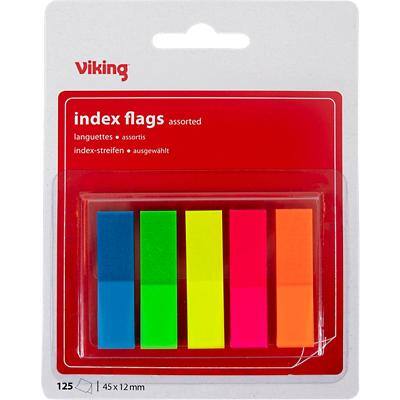 Viking Haftmarker Farbig assortiert 1,2 x 10,5 x 4,5 cm 5 Stück à 25 Streifen