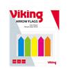 Viking Haftmarker Farbig assortiert Blanko Nicht perforiert 1,2 x 10,5 x 4,5 cm 5 Stück à 25 Streifen
