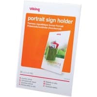 Porte-visuel Viking Obliquely A4 21,1 (L) x 6,7 (P) x 29,5 (H) cm Transparent