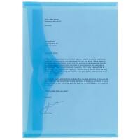 Porte-documents Office Depot A4 Bleu transparent Polypropylène 23,5 x 33,5 cm 5 Unités