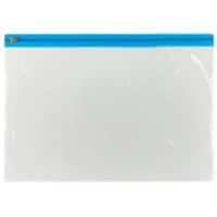 Pochette à fermeture éclair Office Depot A4 Zip PP (Polypropylène) Paysage 29,7 (l) x 33,8 (P) x 24 (H) cm Bleu 5 Unités