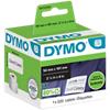 Étiquette universelle DYMO LW Authentique 99014 S0722430 Autocollantes Noir sur Blanc 54 x 101 mm 220 Étiquettes