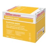 Papier Office Depot Business A4 80 g/m² Lisse Blanc 2 500 Feuilles