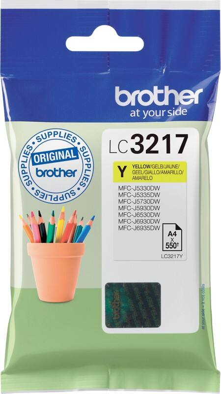 Brother LC3217Y Original Tintenpatrone Gelb