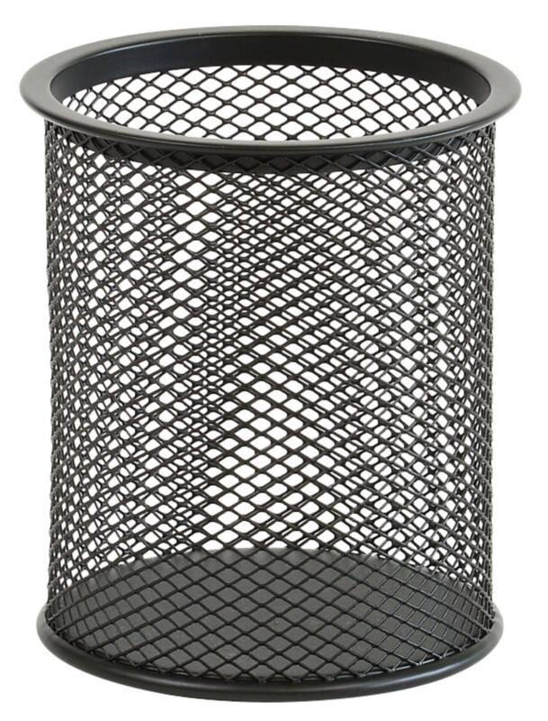 Pot à crayons Viking Mesh Noir 9 x 9 x 10 cm