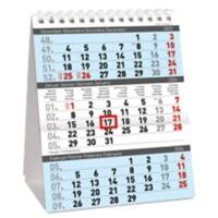 Simplex Tischkalender 3 Monate/1 Seite 2022 Blau