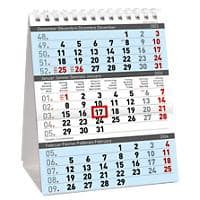 Simplex Tischkalender 3 Monate/1 Seite 2023 Blau