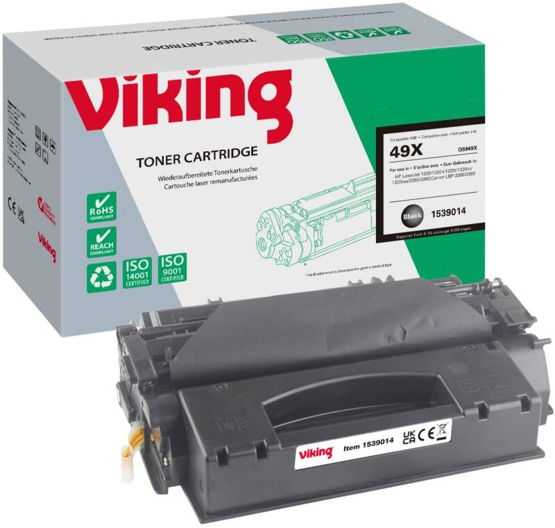 Viking 49X Kompatibel HP Tonerkartusche Q5949X Schwarz