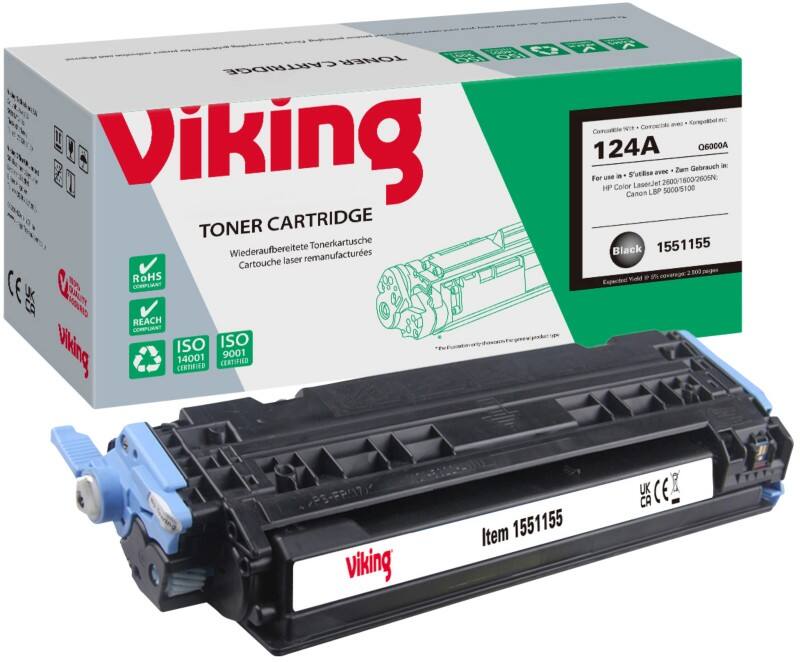 Toner Viking 124A compatible HP Q6000A Noir
