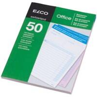 Bloc autocopiant Elco Commandes/livraisons A5 50 feuilles