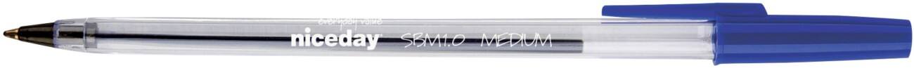 Stylos bille Niceday SBM1.0 0.4 mm Bleu 10 Unités