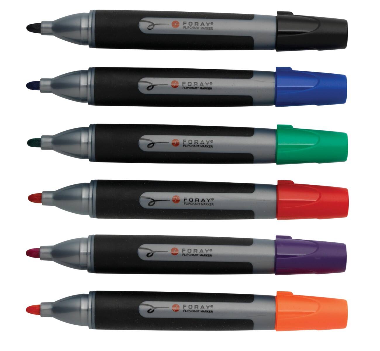 Foray Flipchart Marker Rundspitze 3 mm Farbig sortiert 6 Stück