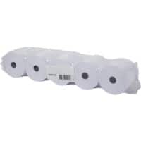Rouleaux de caisse Niceday 60 g/m² 70 mm x 40 m x 12 mm (noyau Ø) Blanc 5 Rouleaux