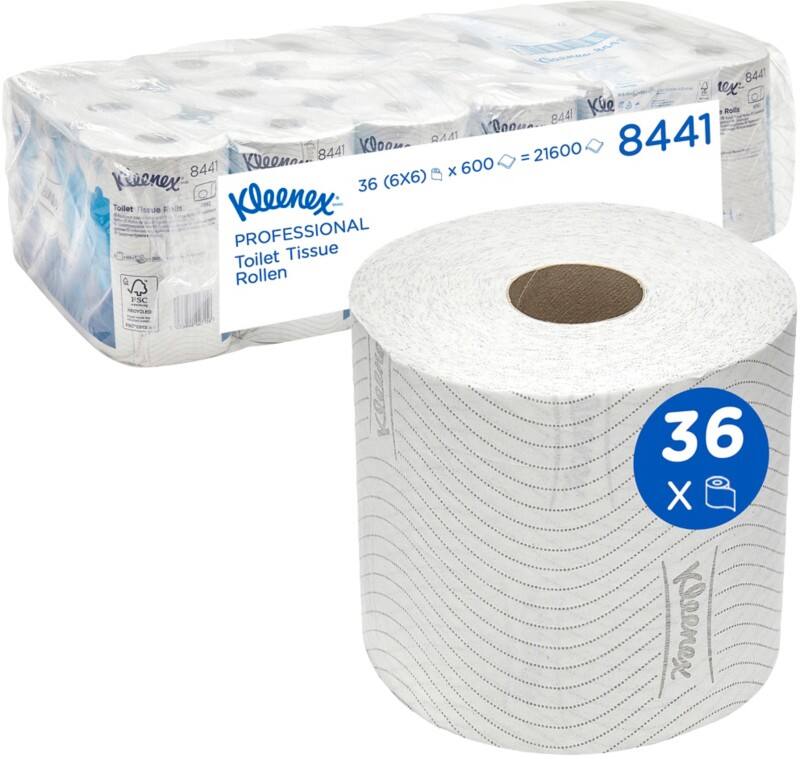 Papier toilette Kleenex 2 épaisseurs 8441 36 Rouleaux de 600 Feuilles