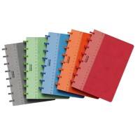 ADOC Lin-Ex A5 Ringbuch mit sortiertem Kartoneinband Notizbuch liniert 72 Blatt