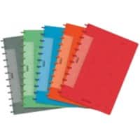 ADOC Lin-Ex A4 Ringbuch mit sortiertem Kartoneinband Notizbuch liniert 72 Blatt