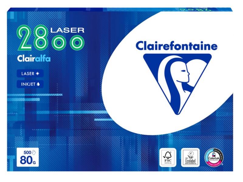 Clairefontaine Clairalfa A4 Druckerpapier 80 g/m² Glatt Weiss 500 Blatt
