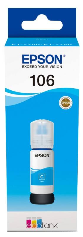 Epson 106 Original Tintenflasche C13T00R240 Cyan 70 ml