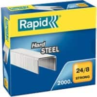 Rapid Strong 24/8 Heftklammern 24858900 Verzinkter Stahl Silber 2000 Stück