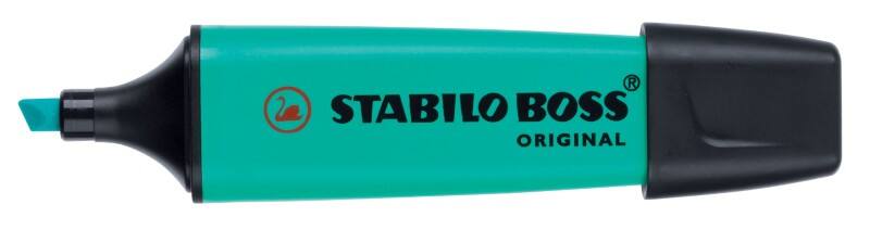 STABILO BOSS ORIGINAL Textmarker Türkis  Breit Keilspitze 2 - 5 mm Nachfüllbar