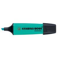 Surligneur BOSS ORIGINAL STABILO Turquoise Large Biseautée 2 - 5 mm Rechargeable