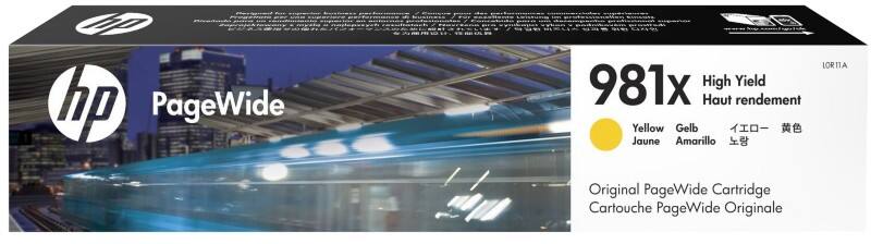 Cartouche jet d'encre HP 981X D'origine L0R11A Jaune